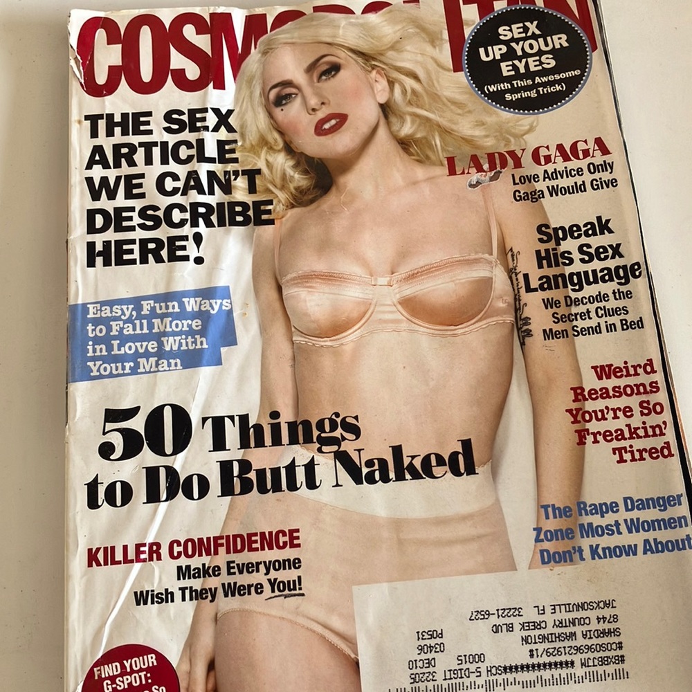 April 2010 Lady Gaga Cosmopolitan